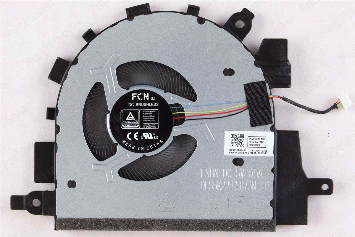 Cooling Fan for 15.6&quot; Lenovo IdeaPad 3 15ITL6 || 8S SF10R66427 || DC28000GBF0