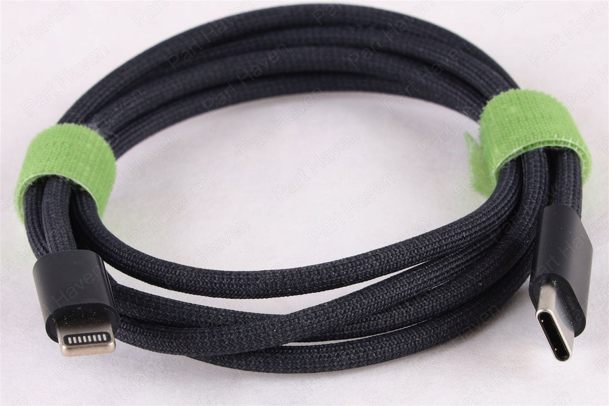 Genuine Apple USB-C to Lightning Braided Cable || Black || Length 1M