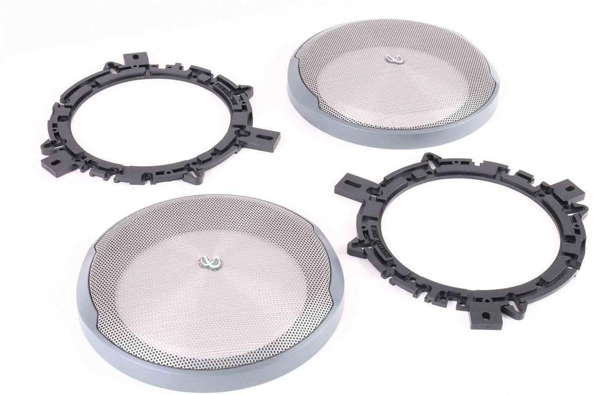 Pair of Infinity Kappa Perfect 600 - 6.5" Speaker Grills & Mounting Rings