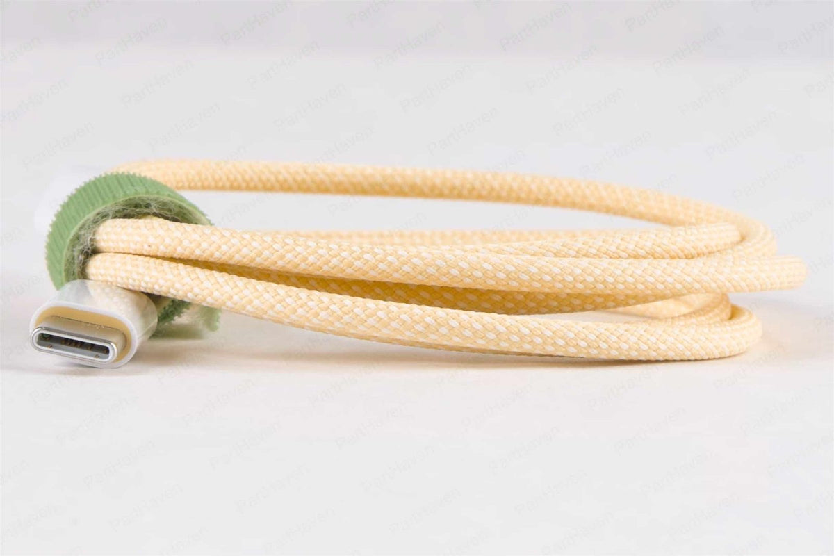 ||New|| Genuine Apple USB-C to Lightning Braided Cable || Length 1M || Yellow ||