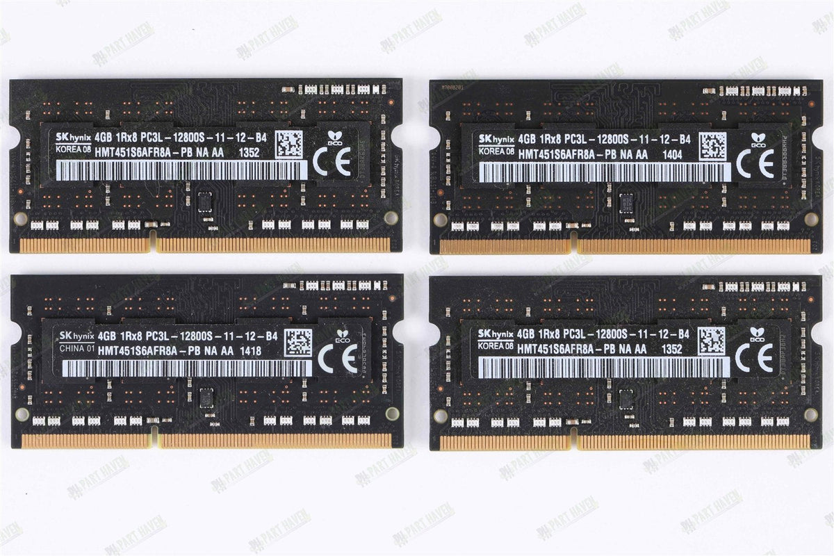 Apple OEM Ram Hynix 16GB (4x4GB) DDR3L-1600 PC3L-12800S soDimm Memory