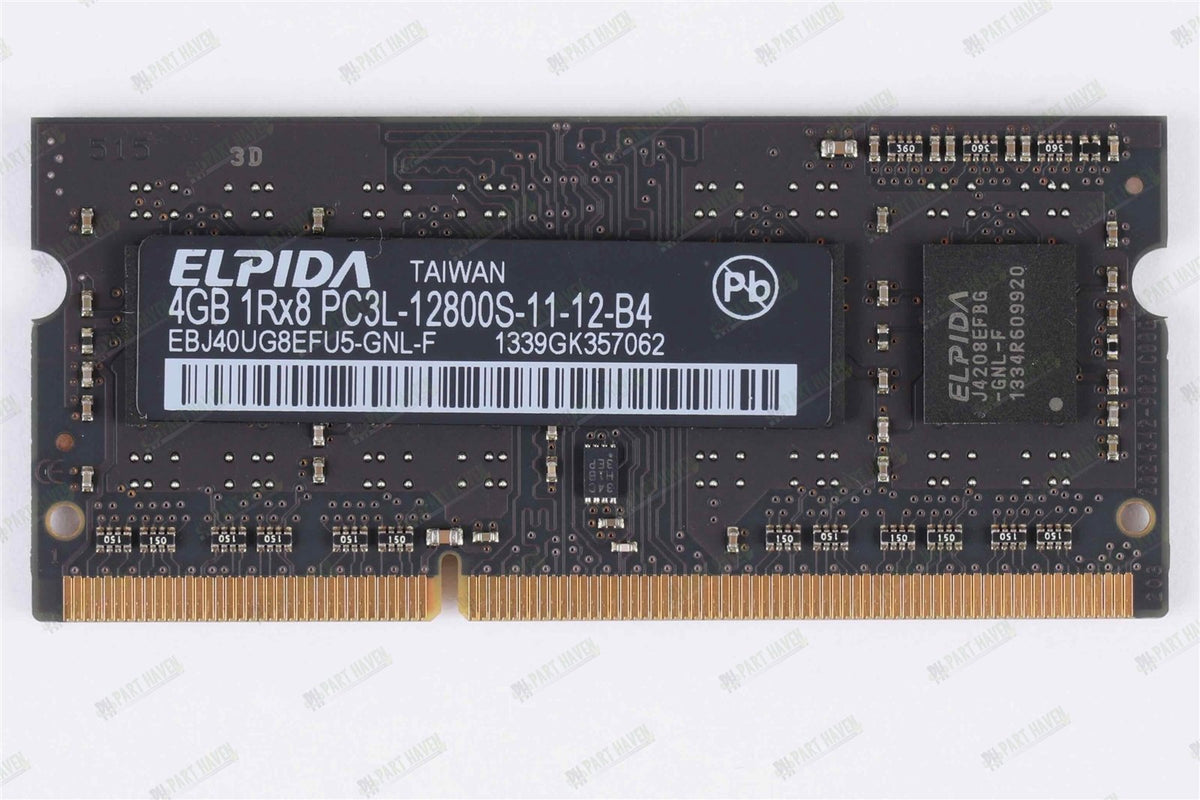 Apple OEM Ram Elpida 16GB (4x4GB) DDR3L-1600 PC3L-12800S soDimm Memory