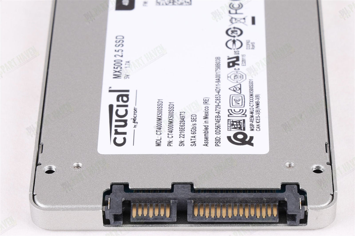Crucial 2.5" 4TB MX500 SSD CT4000MX500SSD1 Formatted For Apple Mac OS
