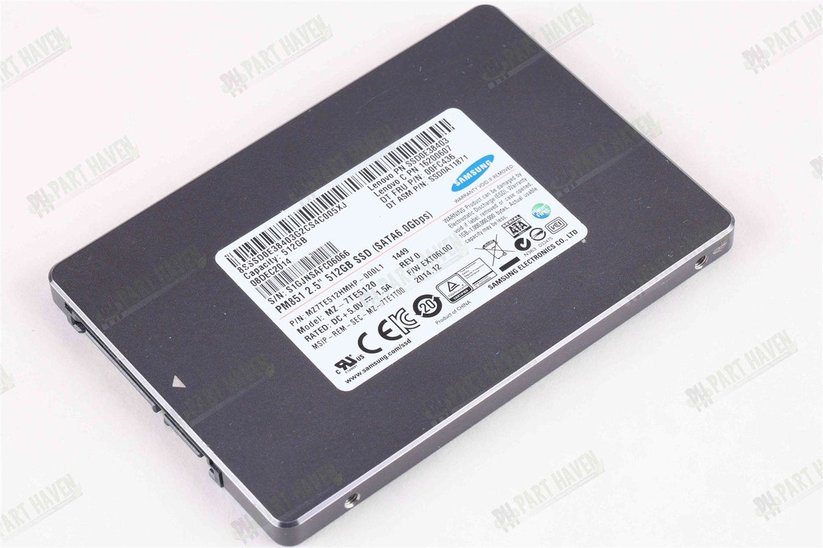 Samsung / Lenovo OEM 512 GB SATA 2.5" SSD MZ -7TE5120 Formatted For Apple Mac OS
