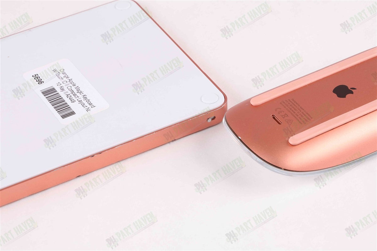 Apple Magic Keyboard 2 W/Touch ID + Magic Mouse Combo - Orange No Lighting Cable