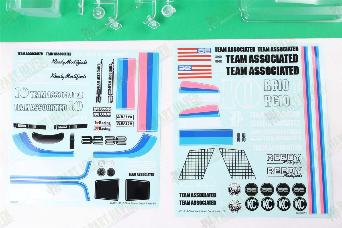 AE RC10CC || Body + Lights || Wing + Wire and Buttons || Driver || Decals