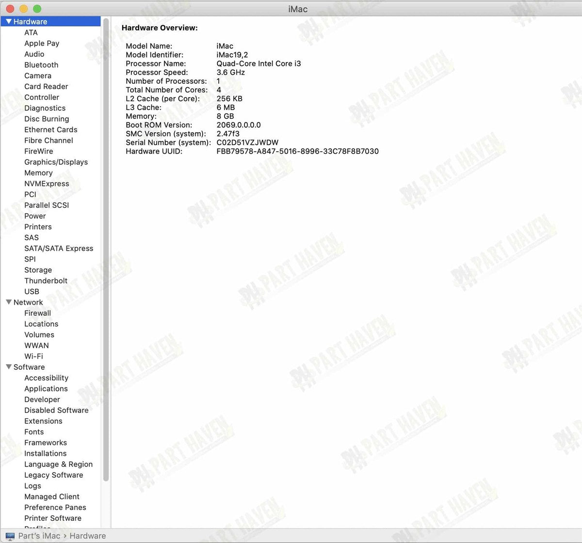 Apple iMac 21.5" A2116 4k 2019 Logic Board Radeon Pro 555x || No CPU No SSD Slot