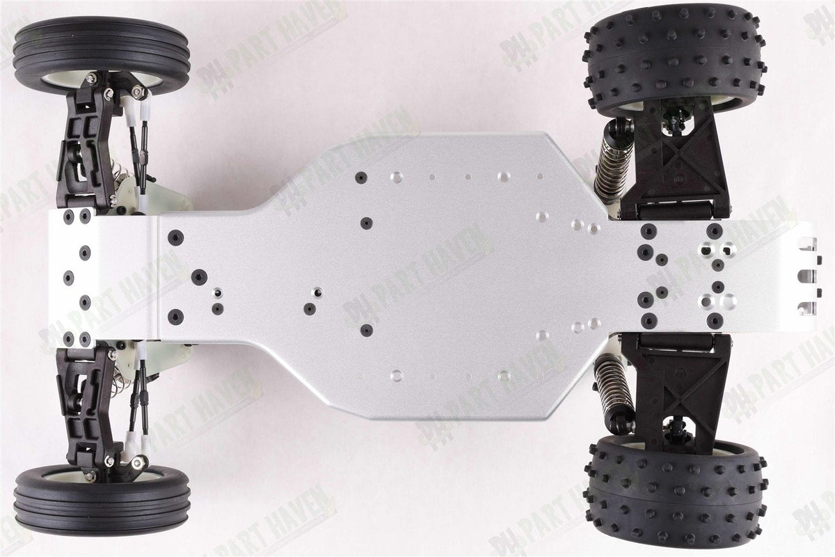Team Associated RC10 Team Car 6034 || CC Silver Chassis || Unpainted Body + Box