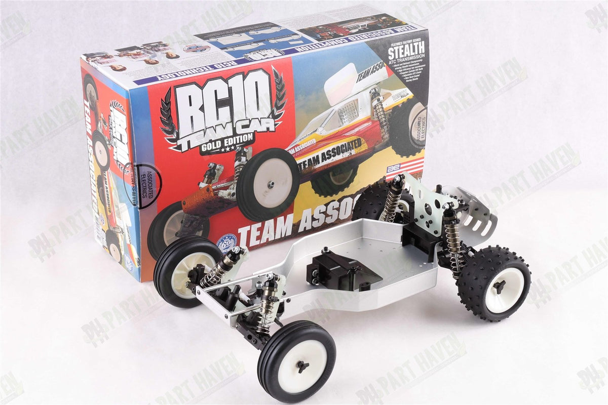 Team Associated RC10 Team Car 6034 || CC Silver Chassis || Unpainted Body + Box