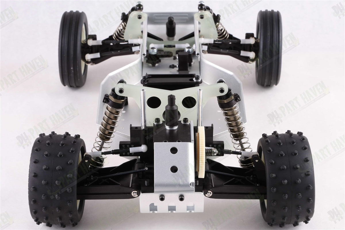 Team Associated RC10 Team Car 6034 || CC Silver Chassis || Unpainted Body + Box