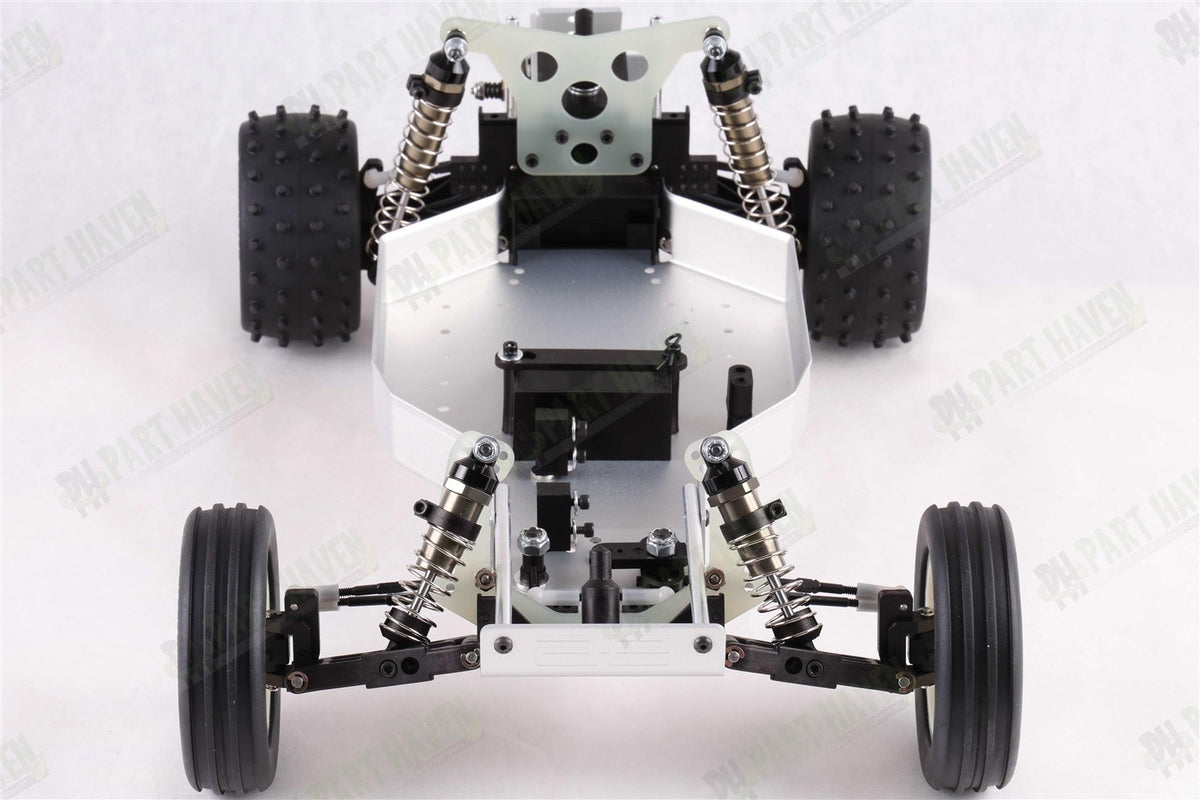 Team Associated RC10 Team Car 6034 || CC Silver Chassis || Unpainted Body + Box