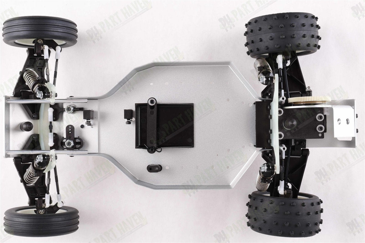 Team Associated RC10 Team Car 6034 || CC Silver Chassis || Unpainted Body + Box