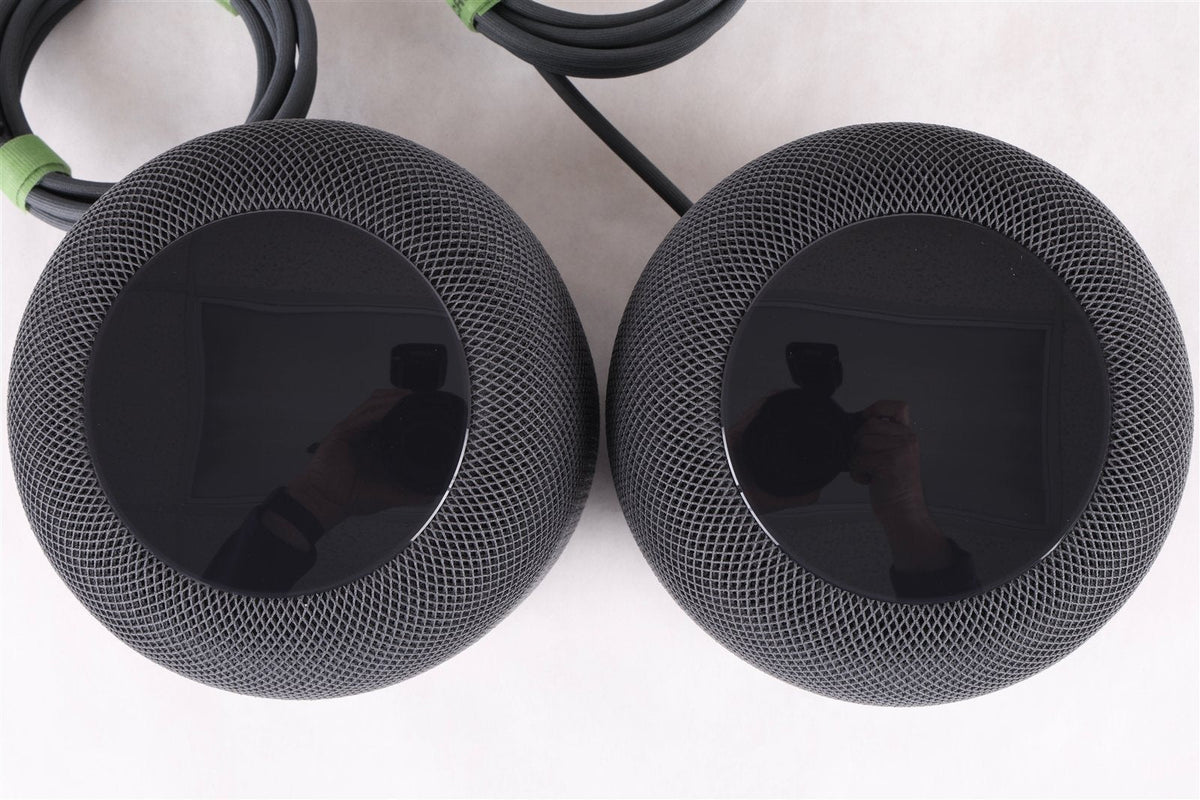 Pair (2x) Apple HomePod 1st Generation Smart Speaker || Space Gray || Smoke Free