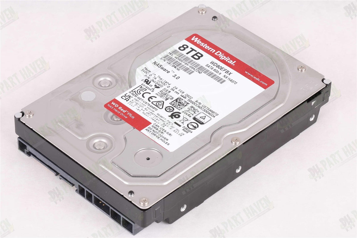 AS-IS WD Red Plus 8TB WD80EFPX HDD CMR NAS 5640RPM 3.5&quot; SATA 6Gb/s 256MB Cache