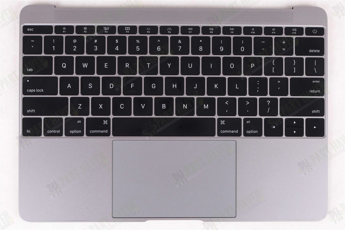 Top Case Keyboard Track Pad || 12" MacBook Mid 2017 A1534 || Space Gray