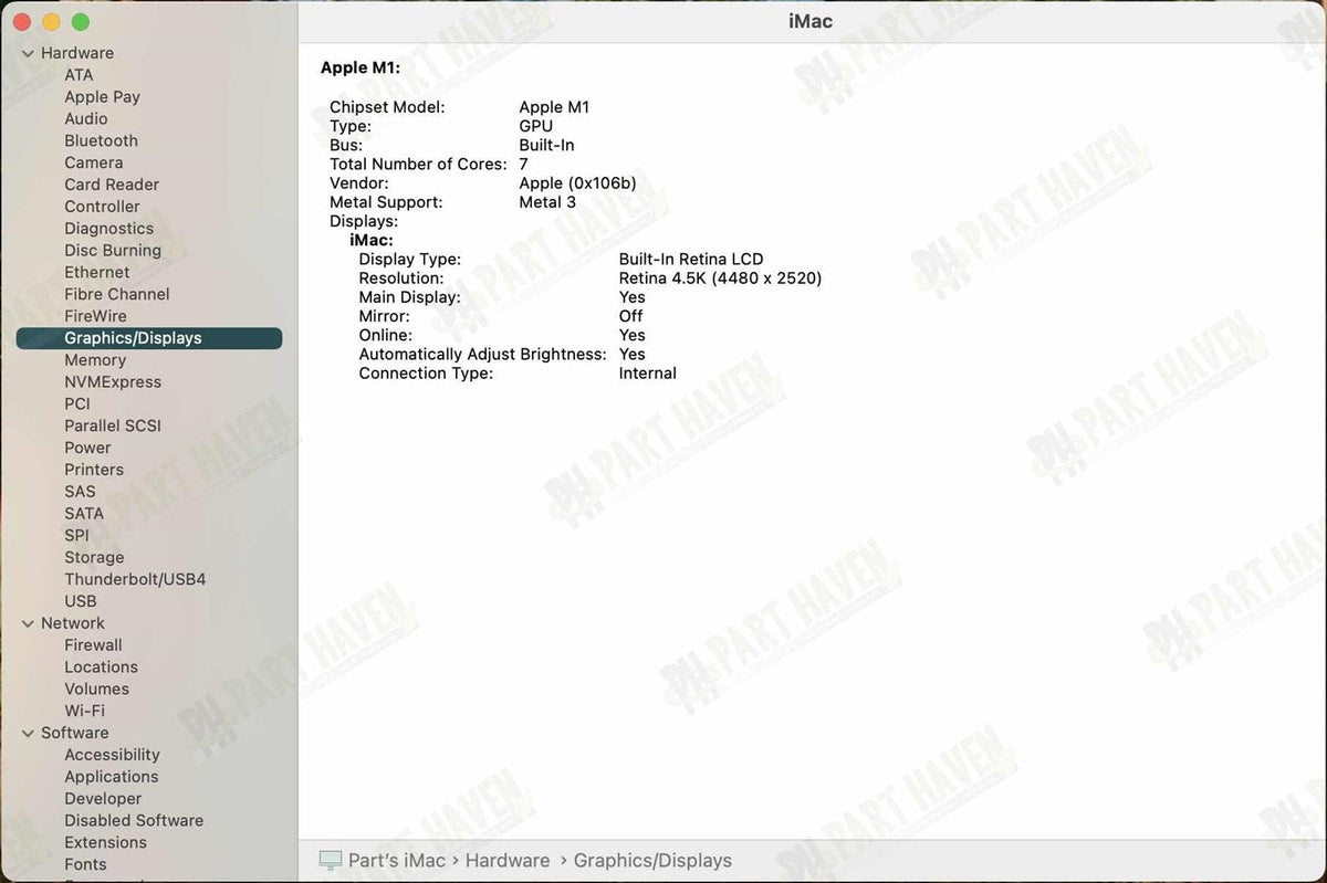 Logic Board || 24&quot; M1 iMac 2021 MJV93LL/A A2439 ||16GB Ram 256 GB SSD 7 Core GPU