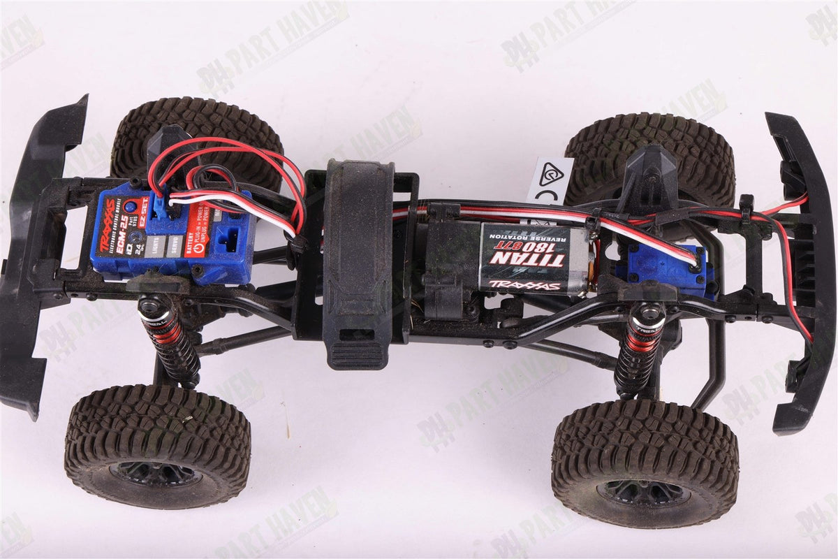 Traxxas 1/18 TRX-4M Crawler White Bronco Upgraded Light Kit & Aluminum Shocks