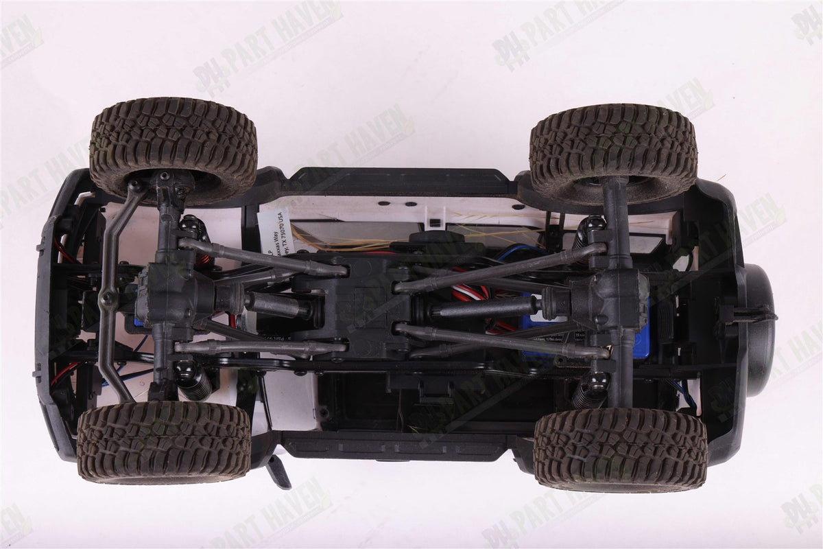 Traxxas 1/18 TRX-4M Crawler White Bronco Upgraded Light Kit & Aluminum Shocks