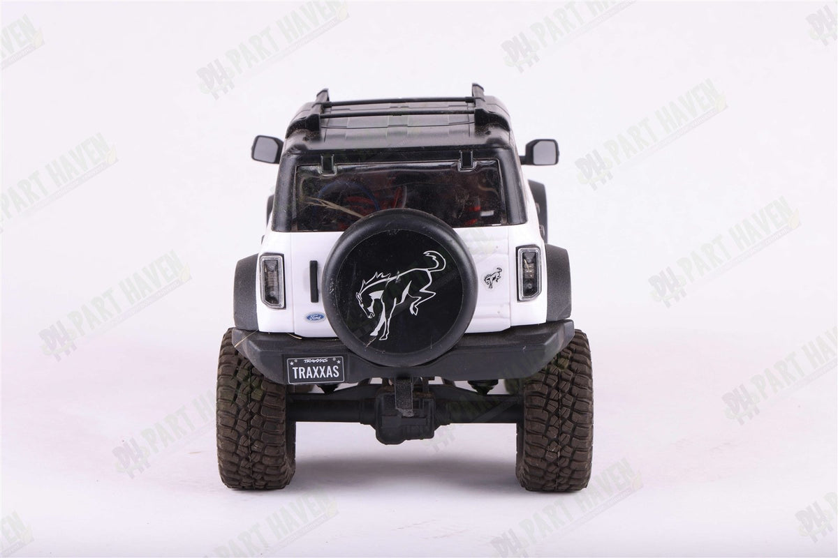 Traxxas 1/18 TRX-4M Crawler White Bronco Upgraded Light Kit & Aluminum Shocks