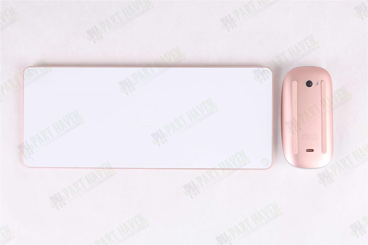 Apple USB-C Desk Set in Pink Magic Keyboard W/Touch ID Magic Mouse Braided Cable