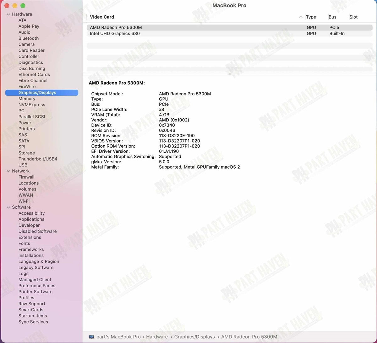 Logic Board + Touch ID || 2.4GHz i9 32GB / 512GB || 16" MacBook Pro 2019 A2141