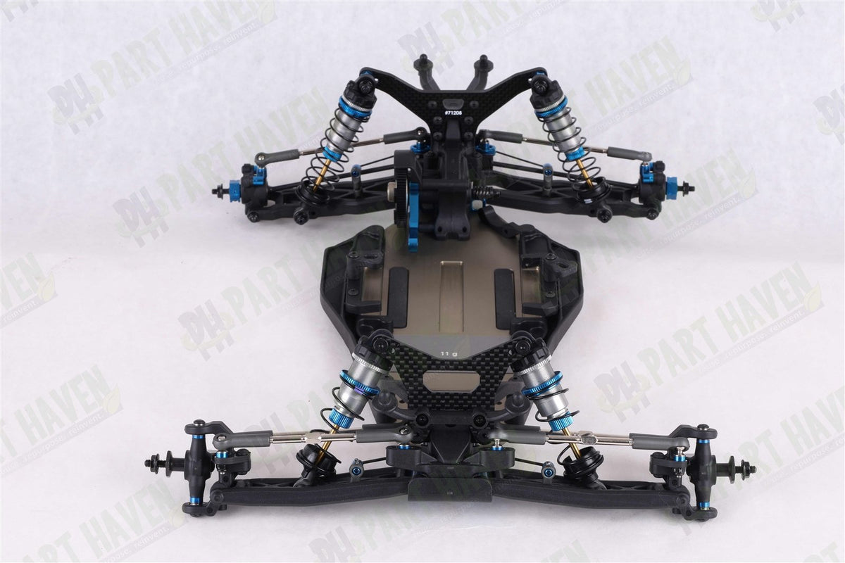 Team Associated RC10 Team Car 6034 || CC Silver Chassis || Unpainted Body + Box