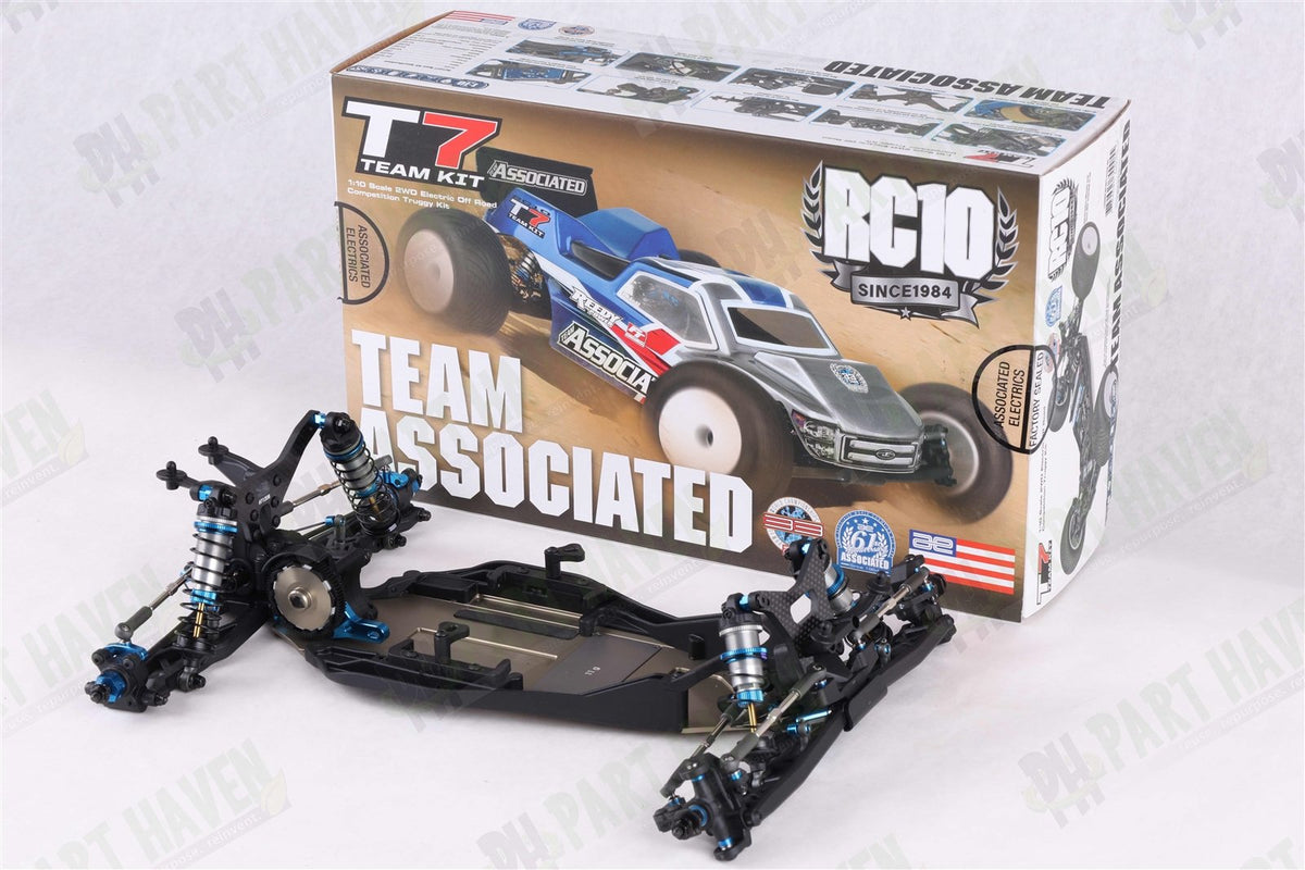 Team Associated RC10 Team Car 6034 || CC Silver Chassis || Unpainted Body + Box