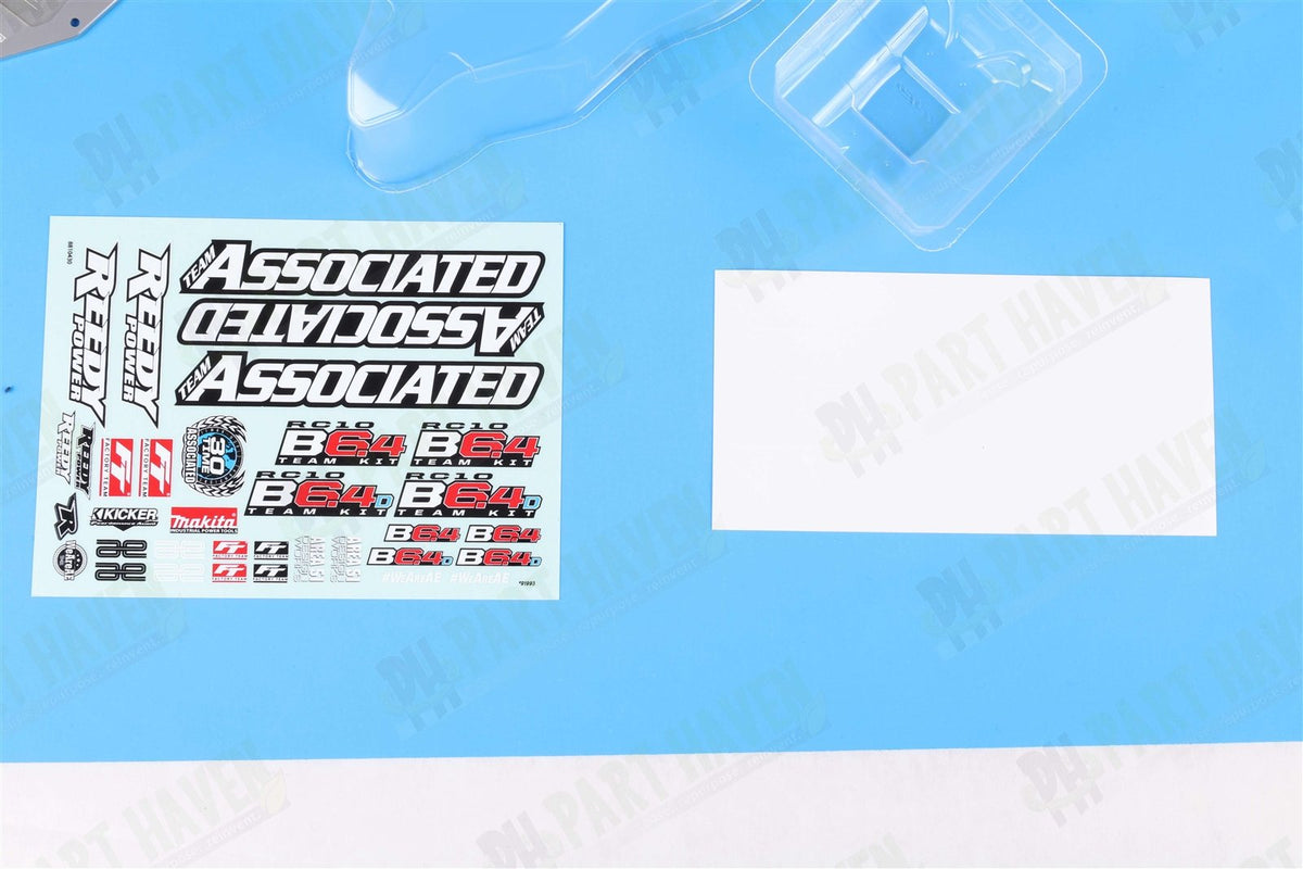 Team Associated B6.4 CC RC10B6.4CC Clear Edition - Body, Wings & Chassis