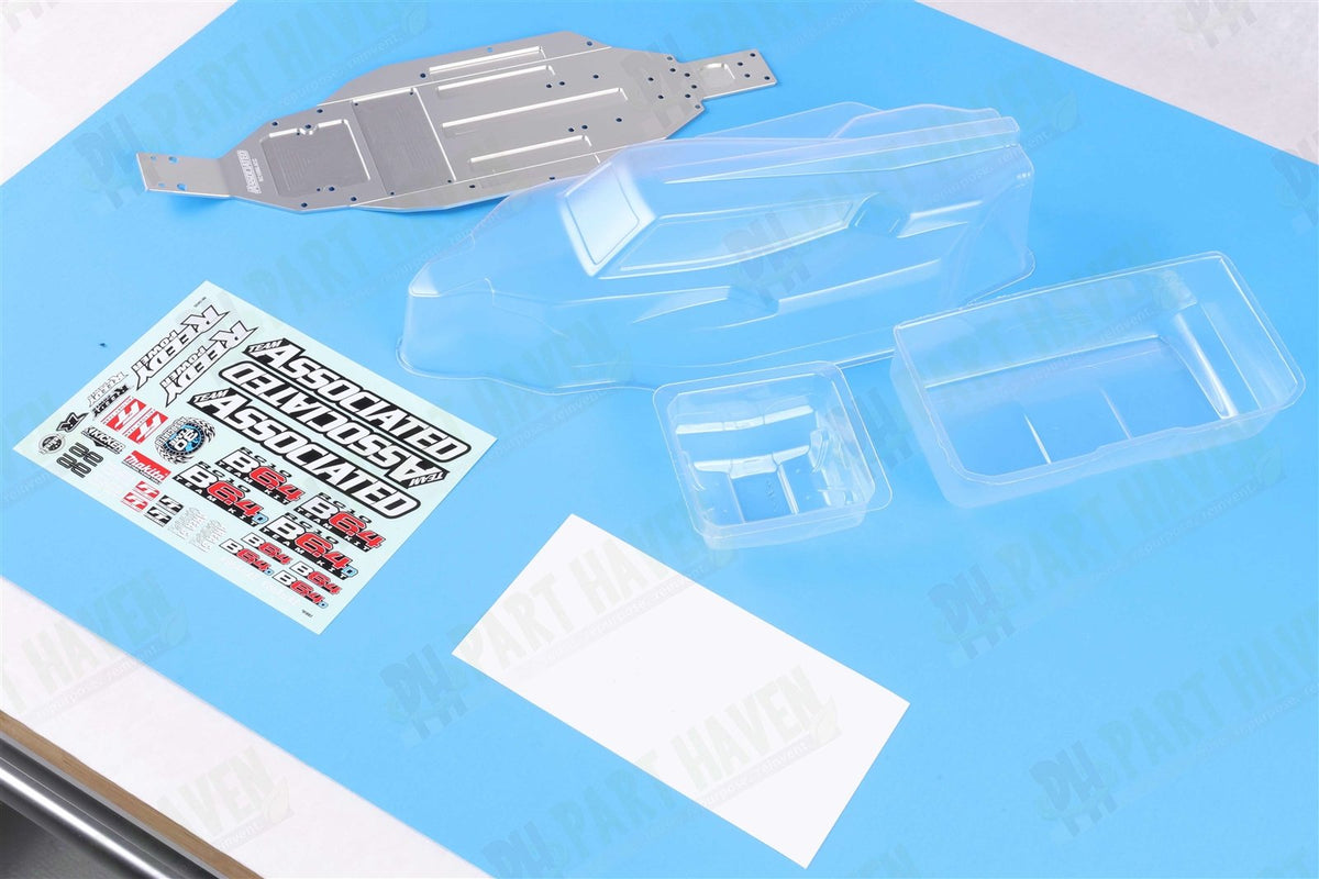 Team Associated B6.4 CC RC10B6.4CC Clear Edition - Body, Wings & Chassis