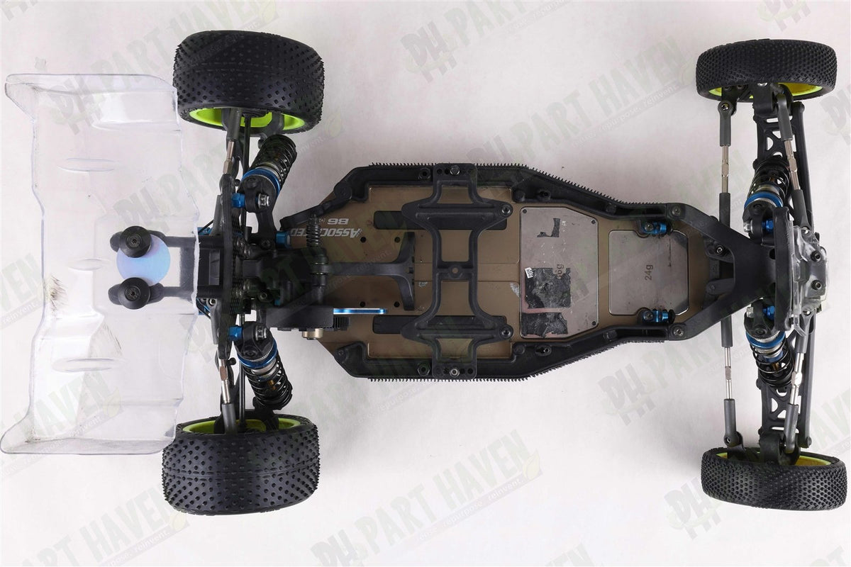 Team Associated RC10 Team Car 6034 || CC Silver Chassis || Unpainted Body + Box