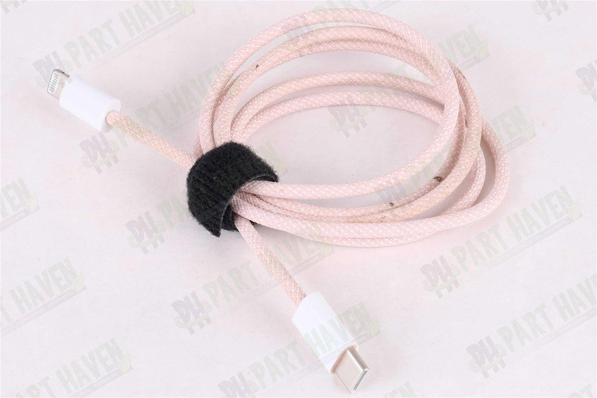 Genuine Apple USB-C to Lightning Braided Cable || Pink || Length 1M