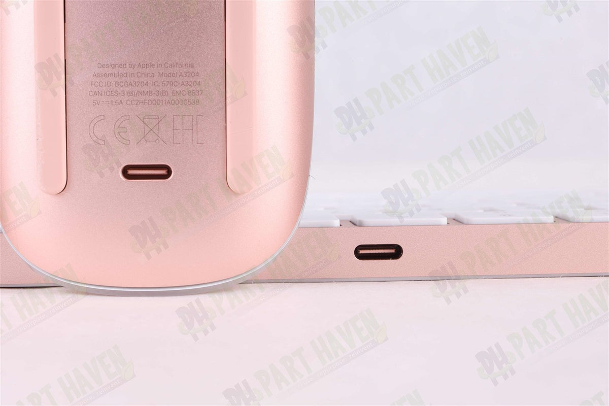 Apple Desk Set in Pink || Magic Keyboard || USB-C || Magic Mouse & Braided Cable