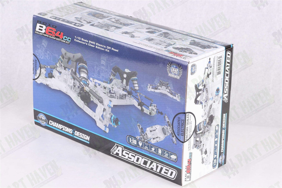 Brand New Sealed || Team Associated RC10B6.4CC Classic Clear 90043 Complete Kit