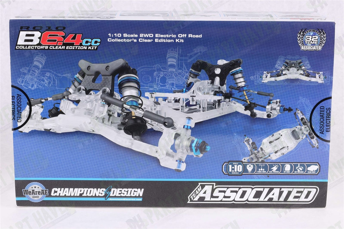 Brand New Sealed || Team Associated RC10B6.4CC Classic Clear 90043 Complete Kit