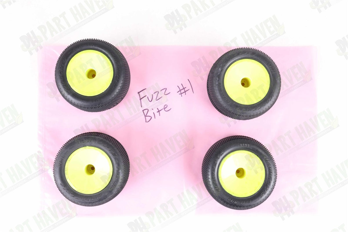 2 Pairs Mounted || JConcepts Fuzz Bite Pink 2.2 Inch Truck tires 3191-010 ||Set1