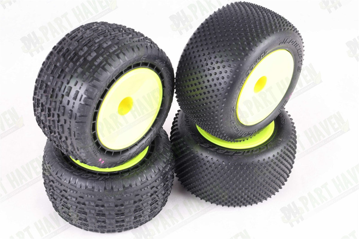 2 New Pairs of JConcepts Wheels & Tires Pin Downs & Swaggers 1/10 Stadium Truck