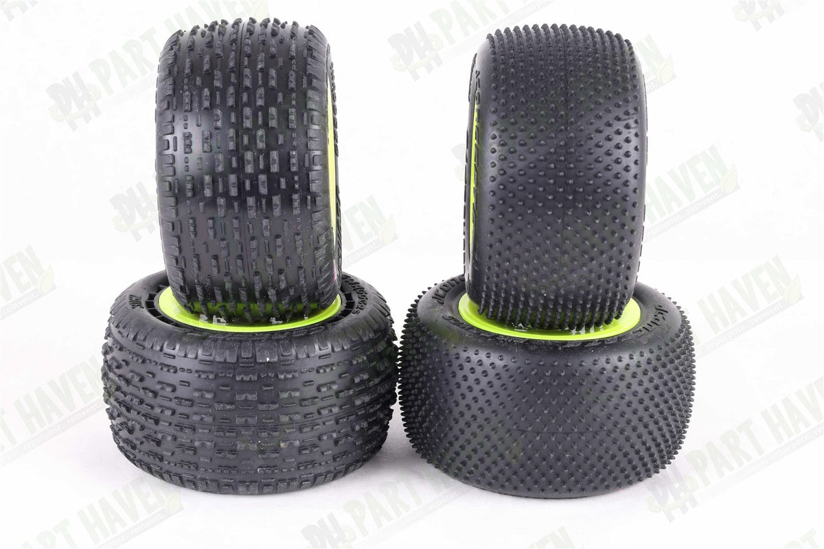 2 New Pairs of JConcepts Wheels & Tires Pin Downs & Swaggers 1/10 Stadium Truck