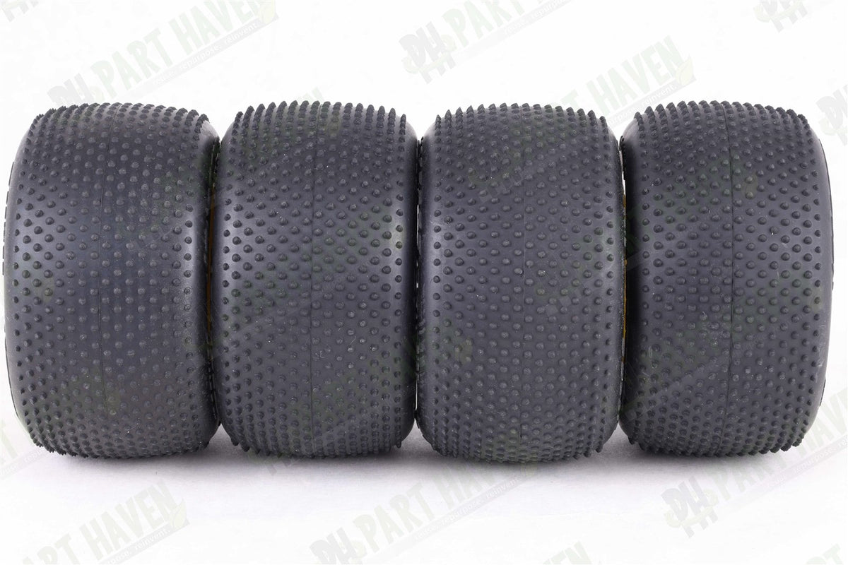 2 Pairs Mounted || JConcepts Pin Downs Pink 2.2 Inch Truck tires 3163-010 ||Set2