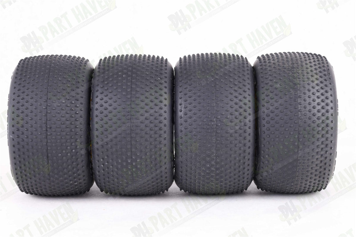 2 Pairs Mounted || JConcepts Pin Downs Pink 2.2 Inch Truck tires 3163-010 ||Set3