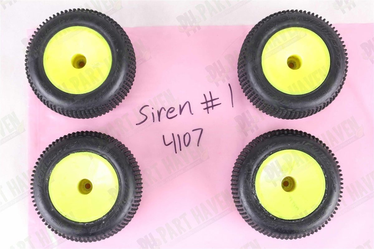 2 Pairs Mounted || JConcepts Siren Pink 2.2 Inch Truck tires 4107-010 ||Set1