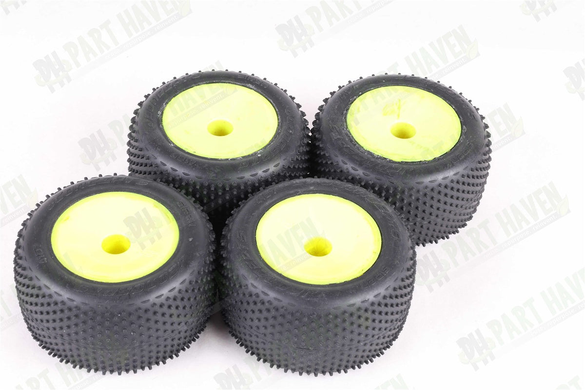 2 Pairs Mounted || JConcepts Siren Pink 2.2 Inch Truck tires 4107-010 ||Set1