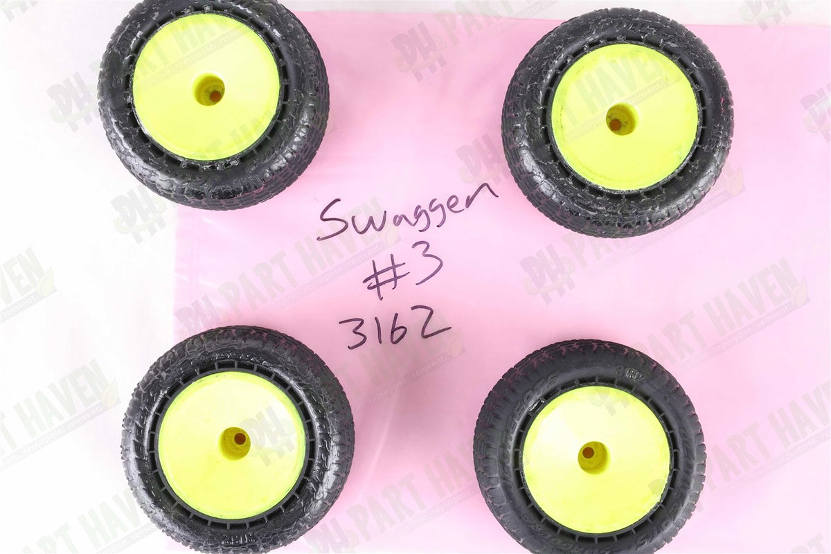 2 Pairs Mounted || JConcepts Swaggers Pink 2.2 Inch Truck tires 3162-010 ||Set3