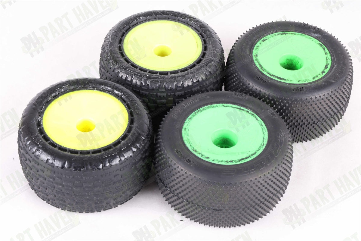 2 Pairs Mounted || JConcepts Swaggers || Pro-Line Prism || 2.2 Inch Truck tires