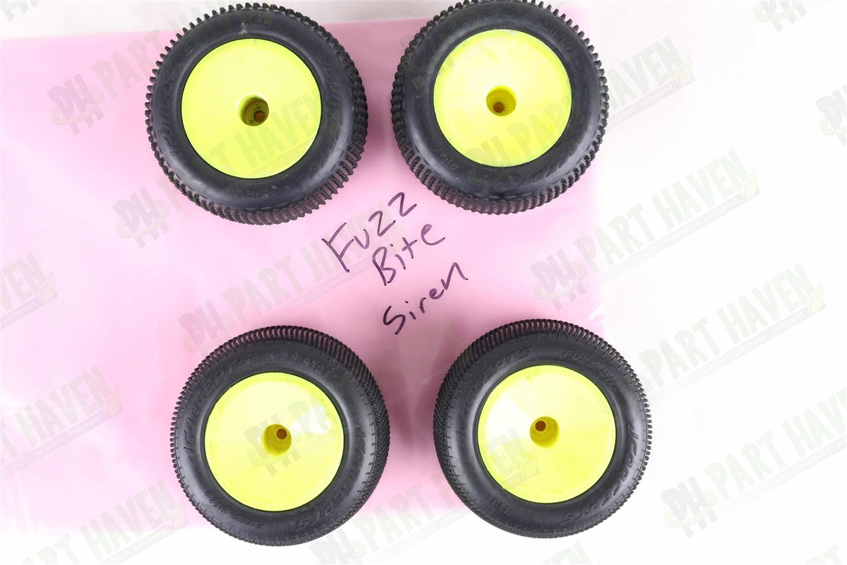 2 Pairs Mounted || JConcepts Siren 4107 & Fuzz bite 3190 || 2.2 Inch Truck tires