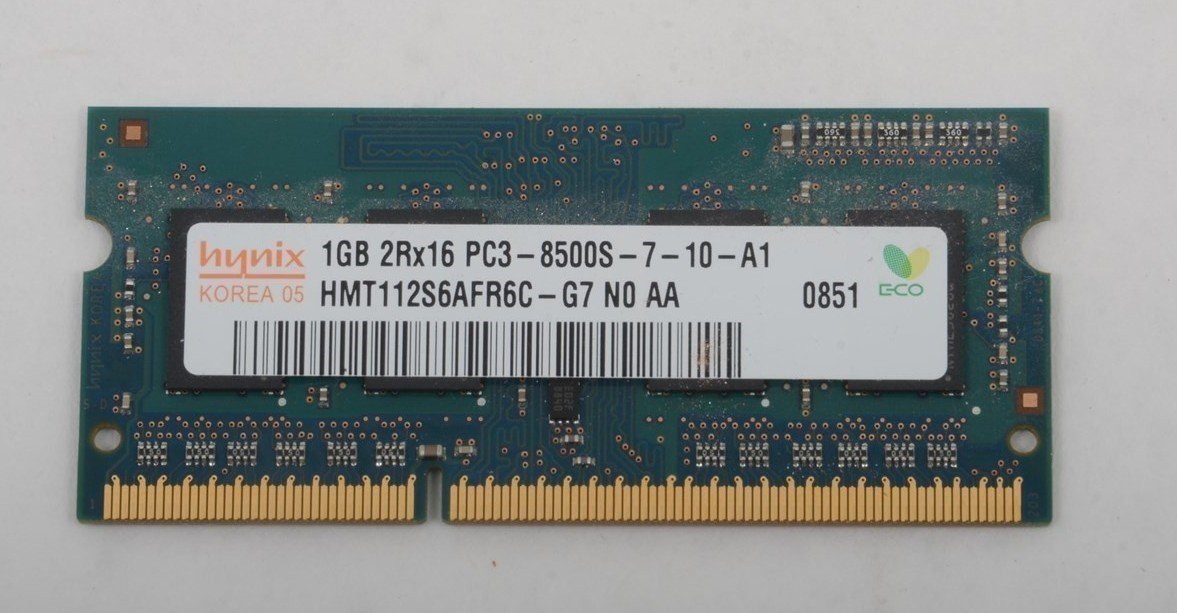 Apple Certified Hynix Ram 1GB (1 x 1 GB) pc3-8500s ddr3-1066