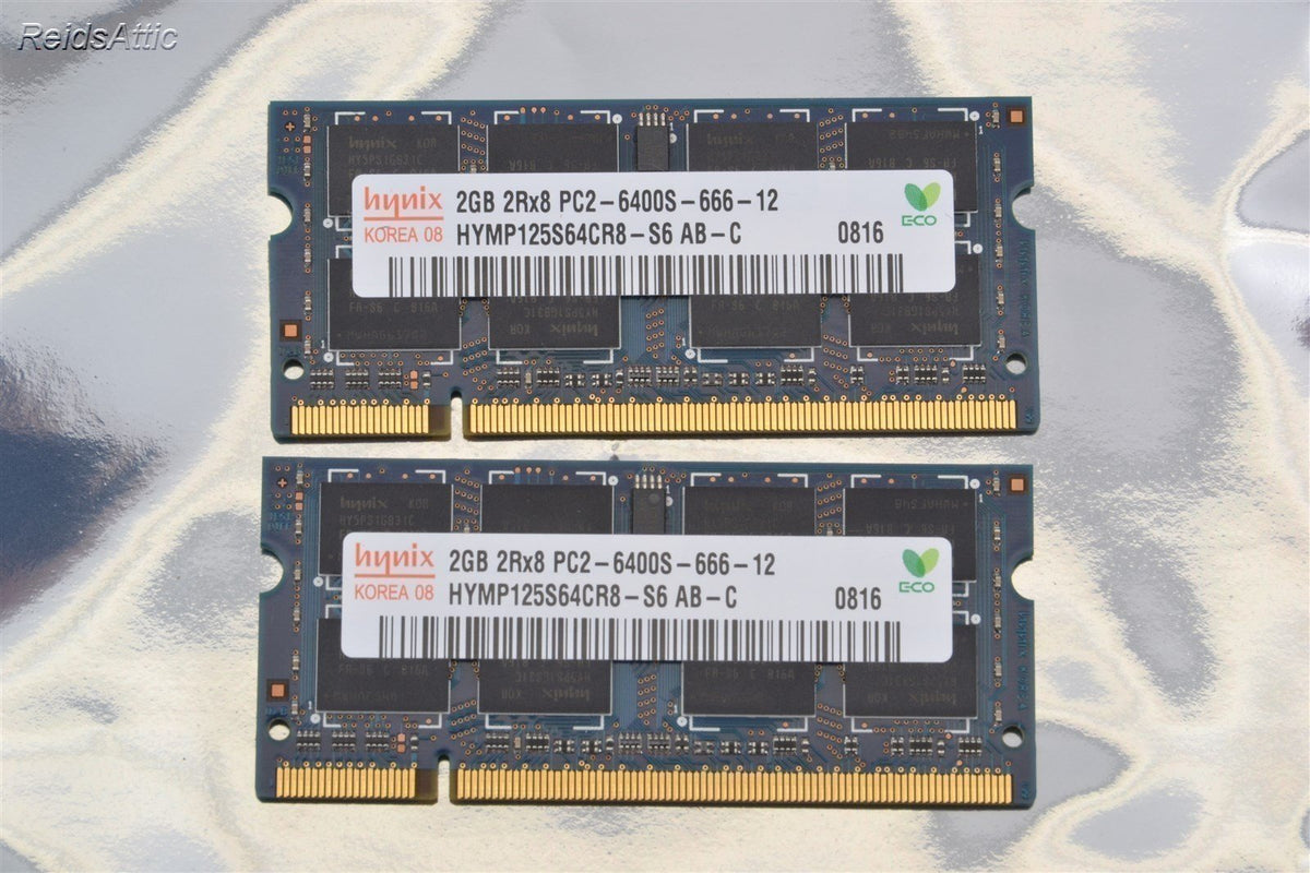 Apple OEM Hynix 4GB (2x2GB) DDR2 800 MHz PC2-6400 200 Pin Sodimm RAM