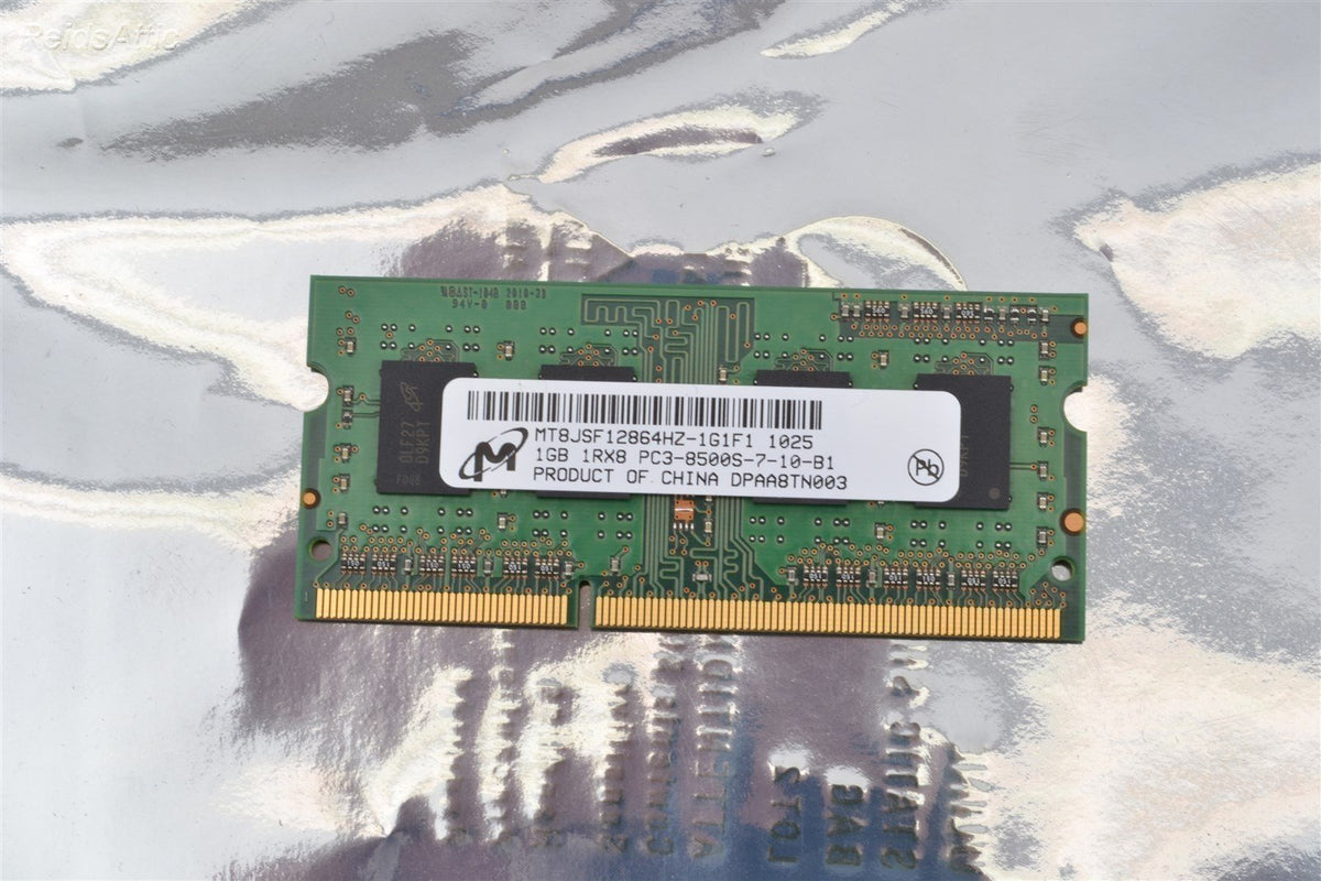 Apple OEM Micron 1 GB (1 X 1GB) DDR3 1066 MHz PC3-8500 Sodimm RAM